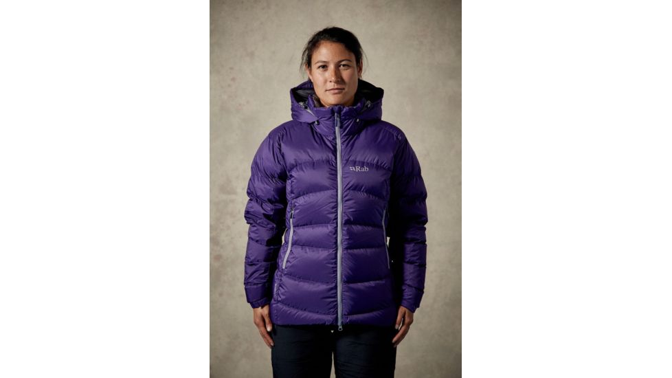 Rab Ascent Jkt wmns, Juniper/Zinc, UK12/ US M QDE-61-JU-12-DEMO