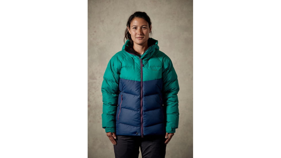 Rab Asylum Jacket - Womens, Fresh Green/ Deep Ink, 16, QDA-83-FG-16