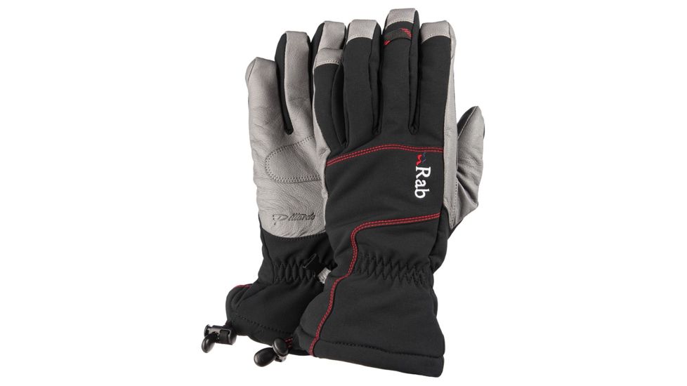 Rab Baltoro Softshell Glove - Women's-Black-Medium