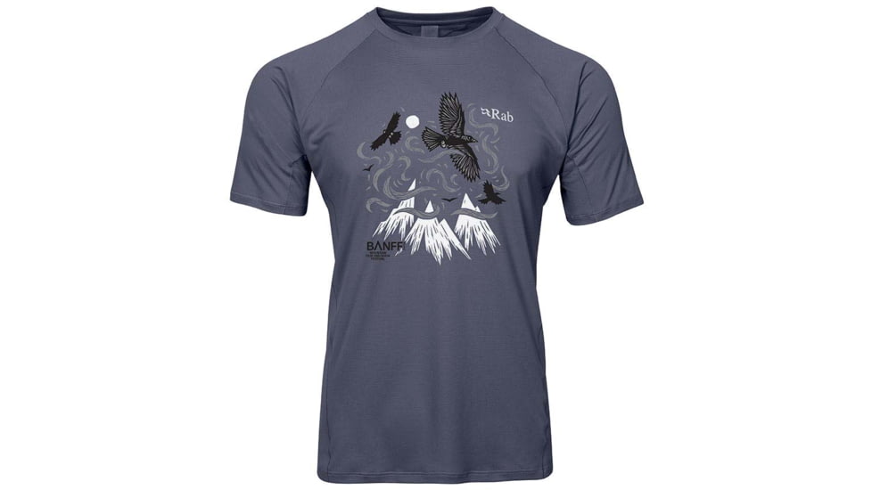 Rab Banff Force Tee T-Shirt - Mens, Steel, 2XL, QBX-55-ST-XXL