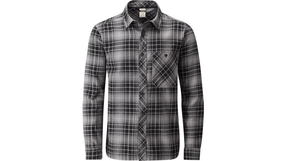 Rab Border Shirt - Men's-Granite/Black-Medium