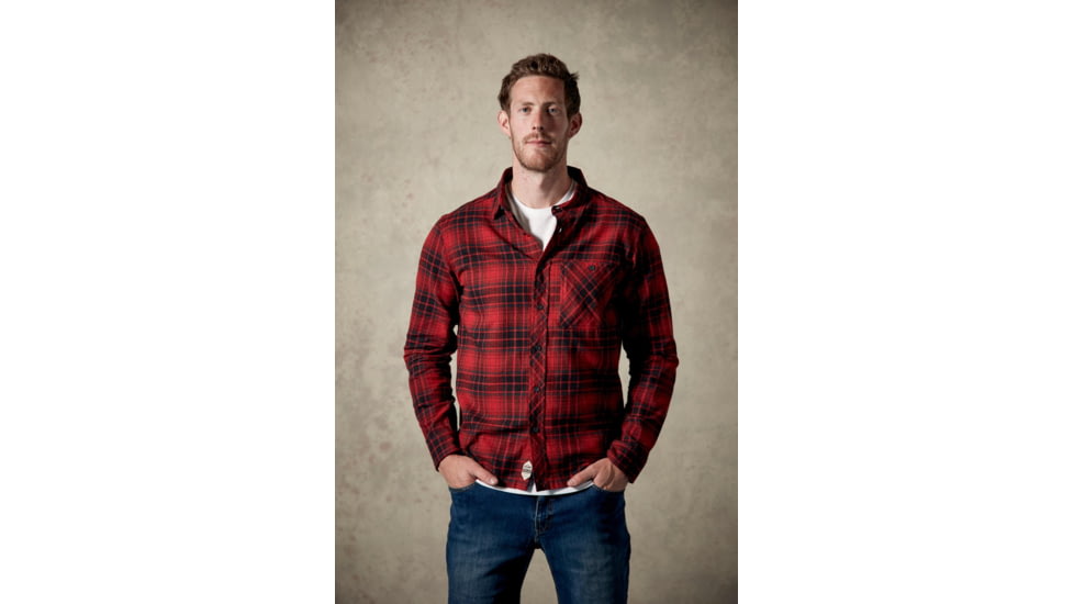 Rab Border Shirt - Mens, Autumn Red, XX-Large, QCA-74-AR-XXL