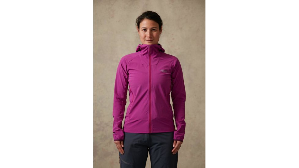 Rab Borealis Jacket - Women's, Peony, Large, QWS-39-PE-14