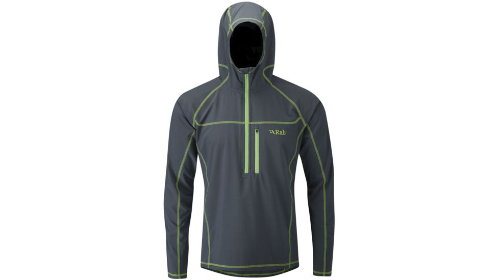 Rab Boreas Pull-On - Mens-Beluga/Green Zip-X-Large