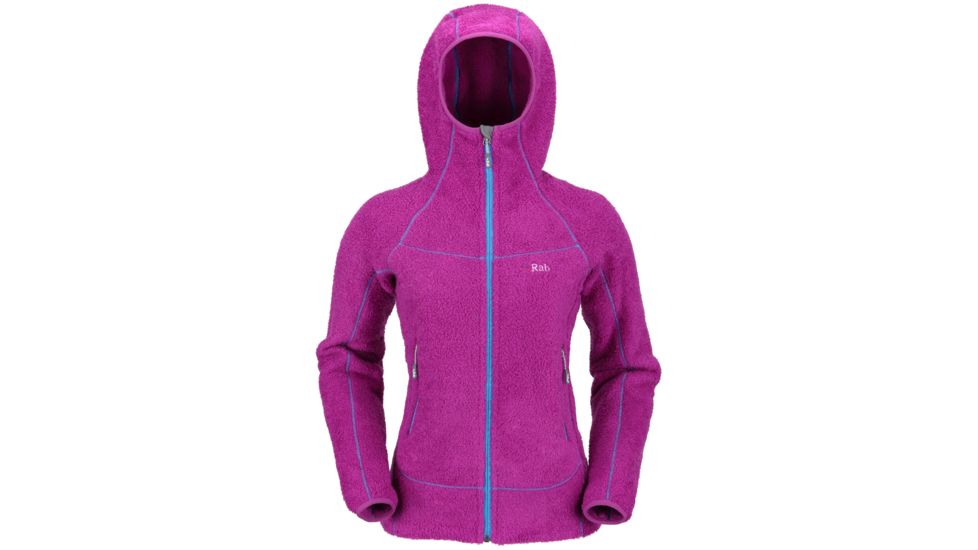 DEMO, Rab Womens Boulder Hoodie, Lupin, 12, QFA-47-LP-12-DEMO