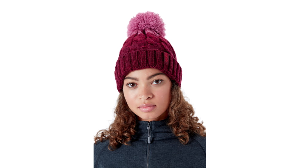 Rab Braid Beanie - Womens, Oxblood Red, One Size, QAA-62-OB