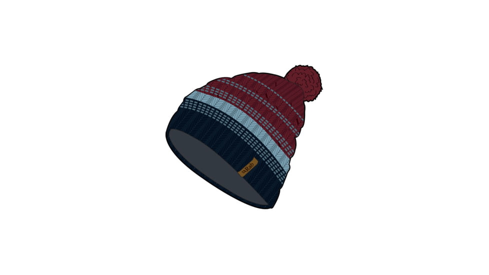 Rab Chilli Beanie, Oxblood Red, One Size, QAA-91-OR