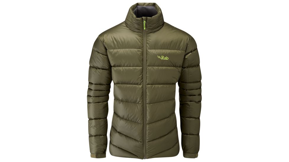 Rab Cirque Jacket - Men's-Dark Olive/Quince-XX-Large