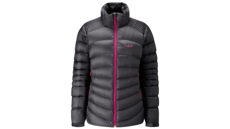 Rab Cirque Jacket - Womens, Beluga/Peony, Small, QDE-62-BE-10