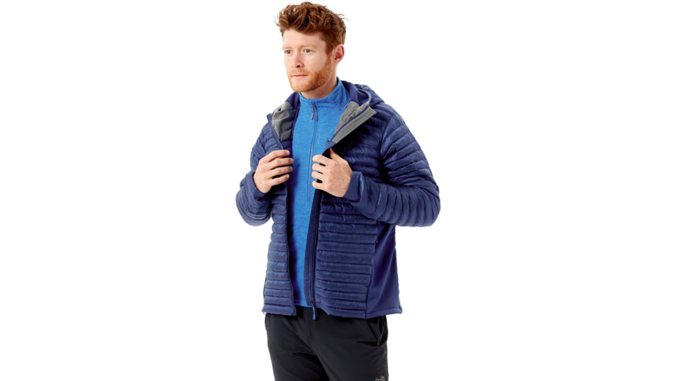 Rab Cirrus Flex 2.0 Hoody - Mens, Nightfall Blue, Small, QIO-68-NB-S