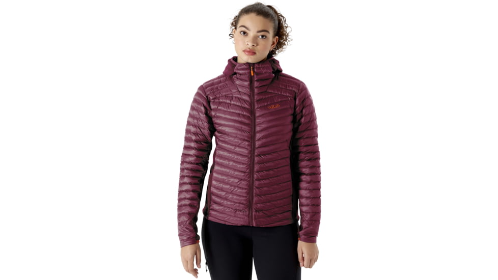 Rab Cirrus Flex 2.0 Hoody - Womens, Deep Heather, Small, QIO-69-HD-10