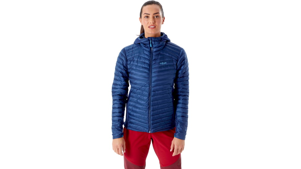 Rab Cirrus Flex 2.0 Hoody - Womens, Nightfall Blue, 14, QIO-69-NB-14