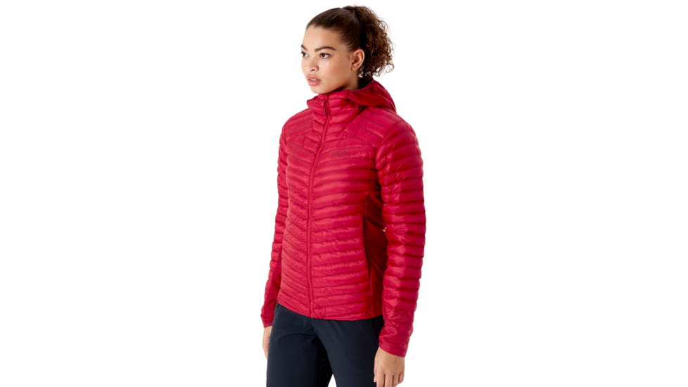 Rab Cirrus Flex 2.0 Hoody - Womens, Ruby, 12, QIO-69-RU-12