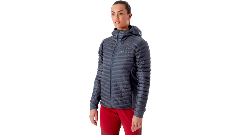 Rab Cirrus Flex 2.0 Hoody - Womens, Steel, Large, QIO-69-ST-14