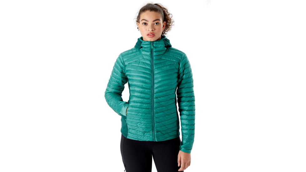 Rab Cirrus Flex 2.0 Hoody - Womens, Storm Green, 8, QIO-69-SR-08