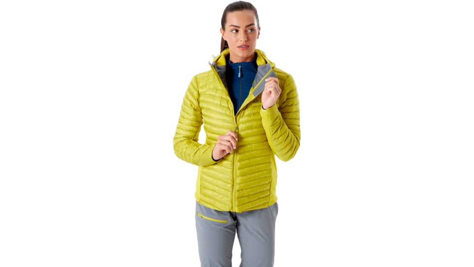 Rab Cirrus Flex 2.0 Hoody - Womens, Zest, 12, QIO-69-ZE-12