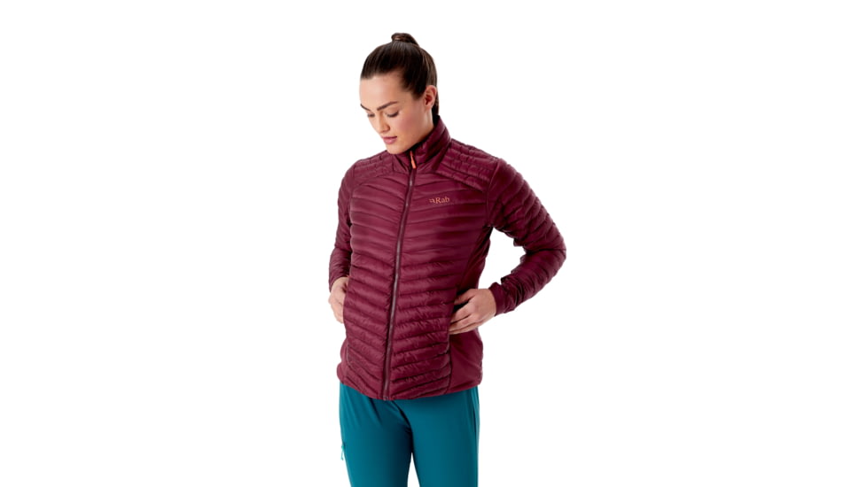 Rab Cirrus Flex 2.0 Jacket - Womens, Deep Heather, Small, QIO-75-HD-10