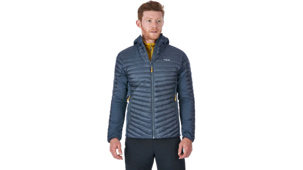 Rab Cirrus Flex Hoodie - Men's, Steel/Steel/Steel, 2XL, QIO-33-ST-XXL