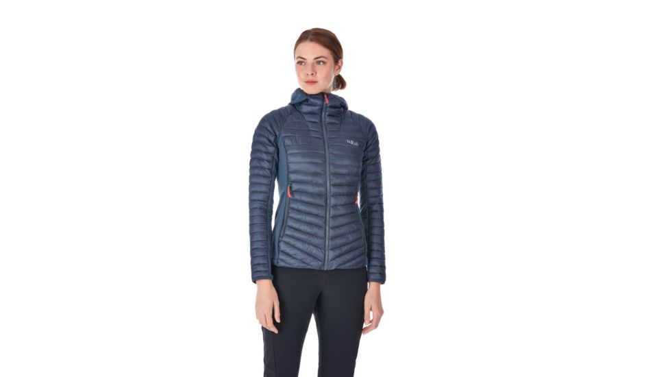 Rab Cirrus Flex Hoodie - Women's, Steel/Steel, Extra Small, QIO-34-ST-08