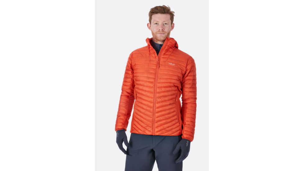 Rab Cirrus Flex Hoody - Men's, Firecracker/Firecracker/Firecracker, Small, QIO-33-FC-S