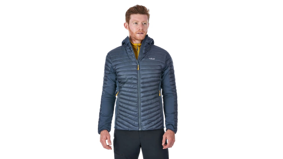 Rab Cirrus Flex Hoody - Men's, Steel/Steel/Steel, Medium, QIO-33-ST-M