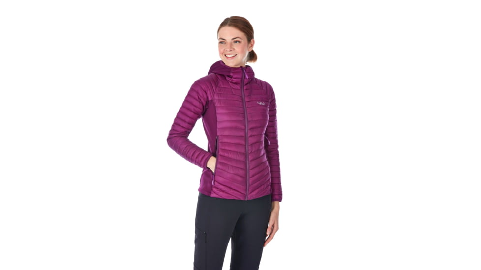 Rab Cirrus Flex Hoody - Women's, Berry/Berry/Berry, 12, QIO-34-BY-12