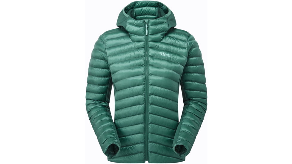 Rab Cirrus Flex Hoody - Women's, Eucalyptus/Green Slate, 14/Large, QIP-32-EGS-14