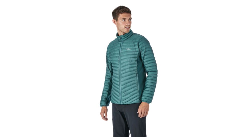 Rab Cirrus Flex Jacket - Mens, Bright Arctic/Pine, Extra Large, QIO-23-BA-XL
