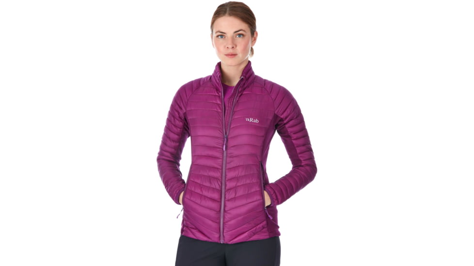 Rab Cirrus Flex Jacket - Womens, Berry/Berry/Berry, 14, QIO-24-BY-14