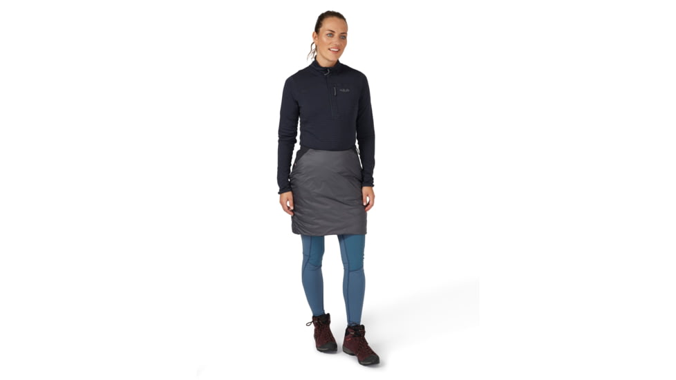 Rab Cirrus Skirt - Womens, Black/Graphene, 8, QIP-12-BGP-08
