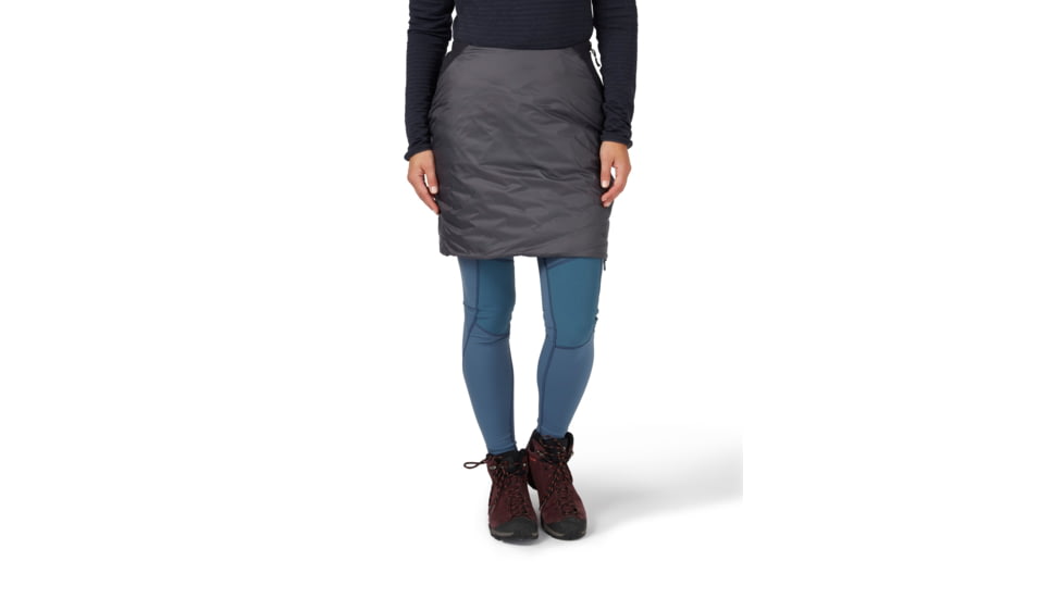Rab Cirrus Skirt - Womens, Black/Graphene, 8, QIP-12-BGP-08