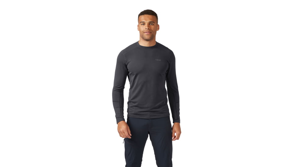 Rab Conduit Crew - Mens, Small, Beluga, QBL-40-BEL-SML
