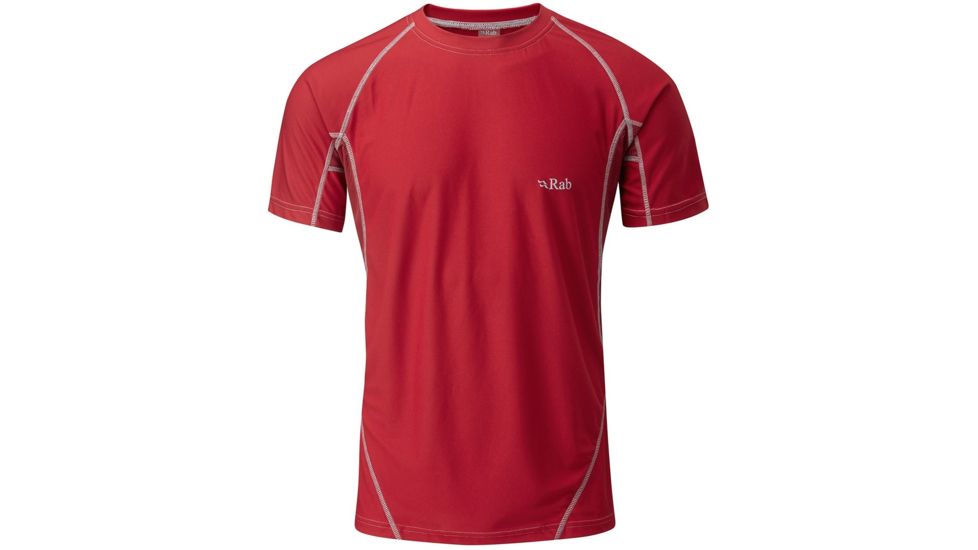 Rab Confluent Short Sleeve Tee - Men's-Cayenne-Large