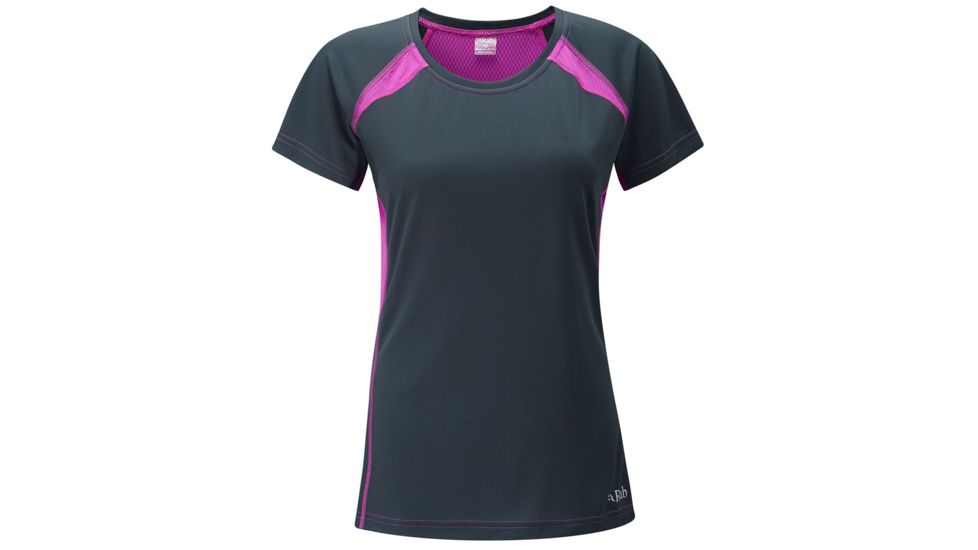 Rab Confluent Short Sleeve Tee - Women's-Ebony-Medium