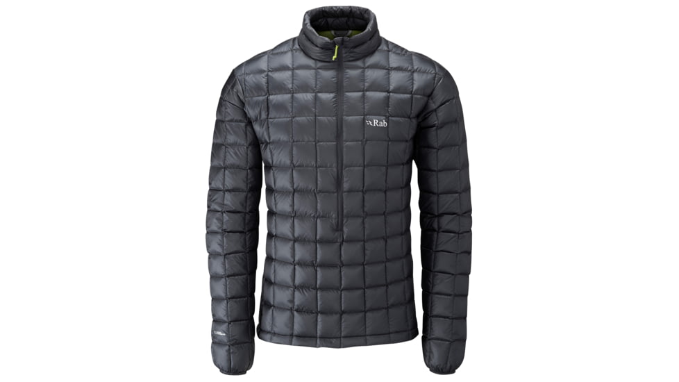 Rab Continuum Pull-On Jacket - Mens-Ebony/Chartreuse-Small