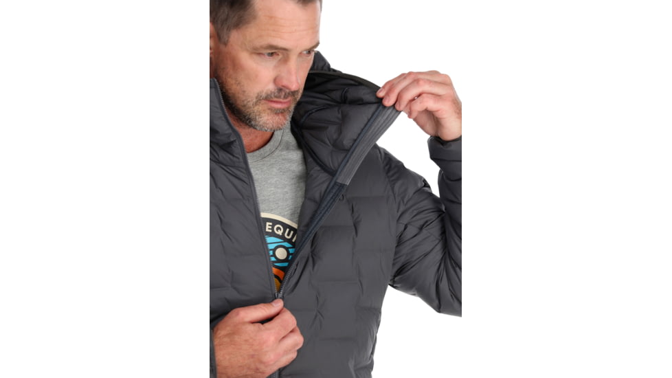 Rab Cubit Stretch Down Hoody - Mens, Graphene, Medium, QDB-30-GRH-MED