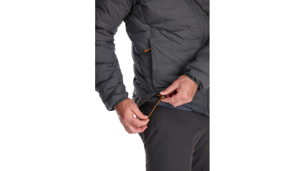 Rab Cubit Stretch Down Hoody - Mens, Graphene, Medium, QDB-30-GRH-MED
