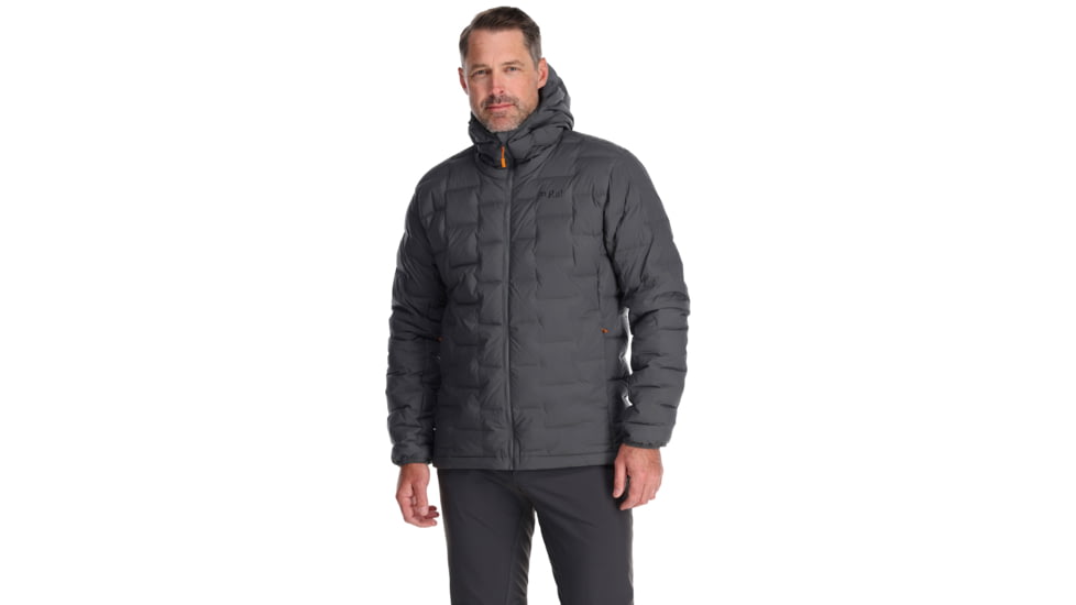 Rab Cubit Stretch Down Hoody - Mens, Graphene, Medium, QDB-30-GRH-MED