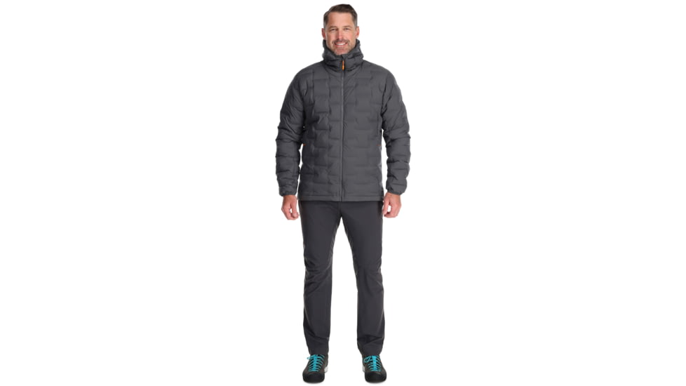 Rab Cubit Stretch Down Hoody - Mens, Graphene, Medium, QDB-30-GRH-MED