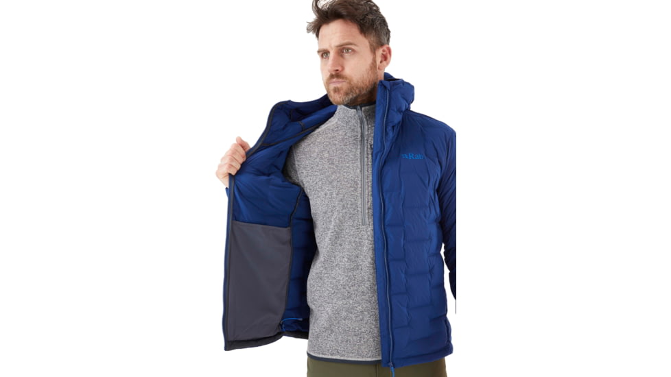 Rab Cubit Stretch Down Hoody - Mens, Nightfall Blue, Small, QDB-30-NFB-SML