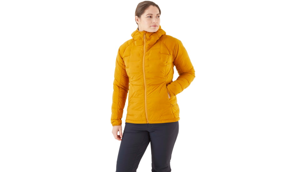 Rab Cubit Stretch Down Hoody - Womens, Dark Butternut, Medium, QDB-31-DBN-12