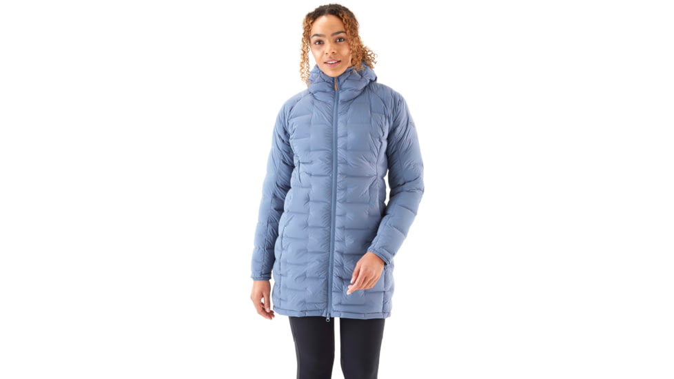 Rab Cubit Stretch Down Parka - Womens, Bering Sea, Extra Small, QDB-41-BES-08