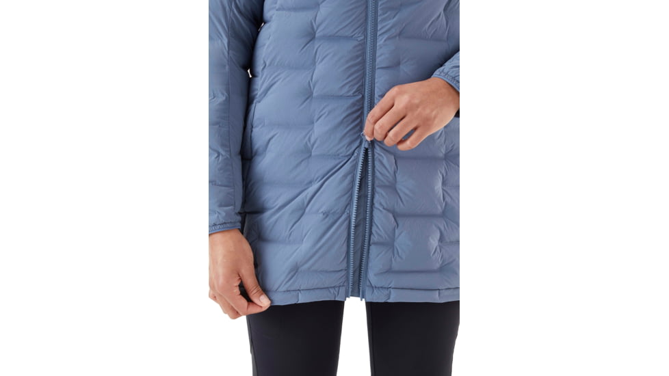 Rab Cubit Stretch Down Parka - Womens, Bering Sea, Extra Small, QDB-41-BES-08