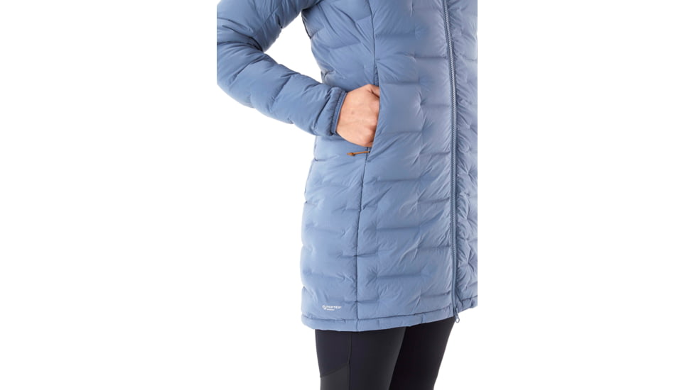 Rab Cubit Stretch Down Parka - Womens, Bering Sea, Extra Small, QDB-41-BES-08