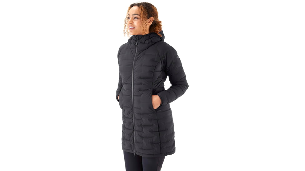 Rab Cubit Stretch Down Parka - Womens, Ebony, Large, QDB-41-EBN-14
