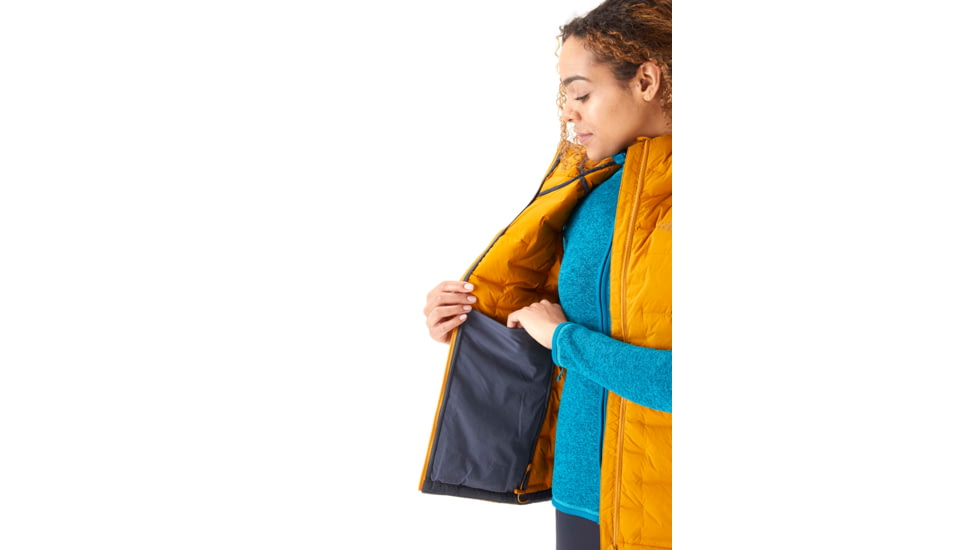 Rab Cubit Stretch Down Vest - Womens, Dark Butternut, Small, QDB-32-DBN-10