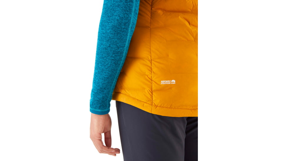 Rab Cubit Stretch Down Vest - Womens, Dark Butternut, Small, QDB-32-DBN-10