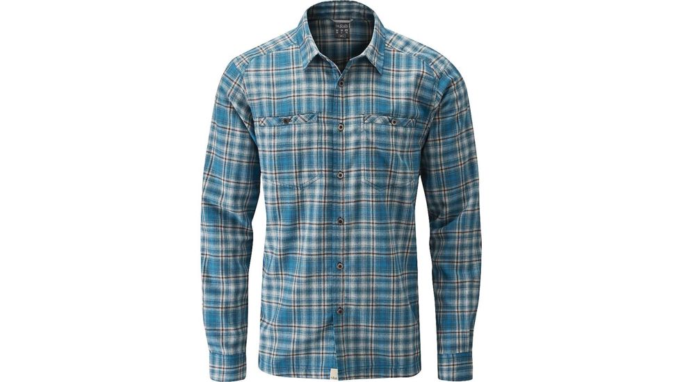 Rab Dawson Long Sleeve Shirt - Men's-Blue Monday-X-Large