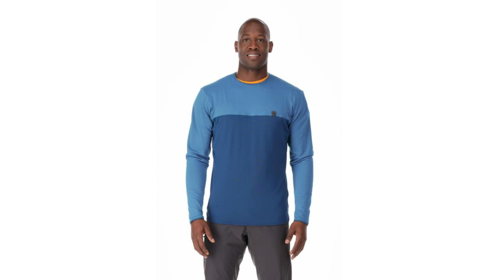 Rab Dihedral Crew - Men's, Small, Denim/Ink, QFF-32-DEI-SML