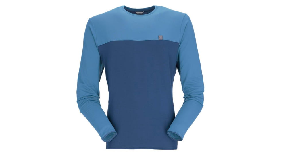 Rab Dihedral Crew - Men's, Small, Denim/Ink, QFF-32-DEI-SML